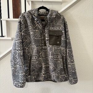 Ariat Aztec Tribal Pattern Fleece Hoodie